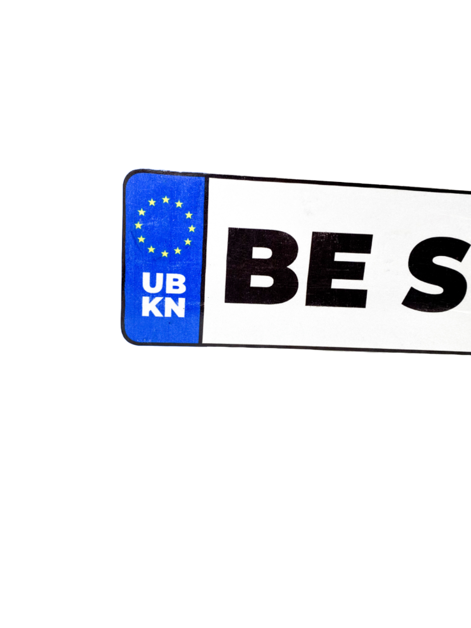Placa personalizada tamaño Europea Unbroken