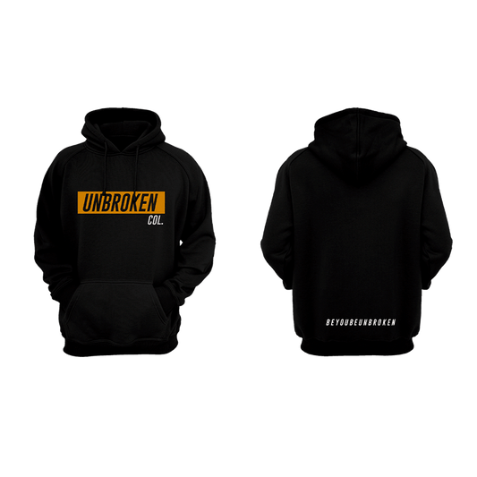 Hoodie Unbroken Black Gold 2020 - Unbroken Sports Wear 
